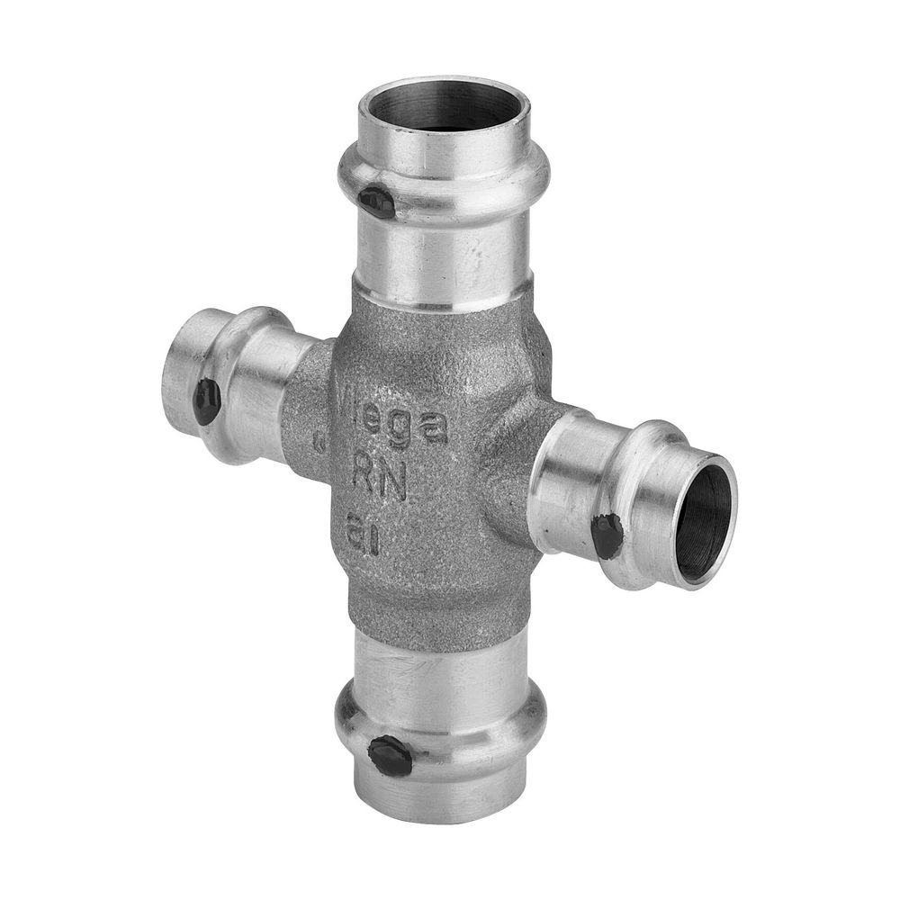 Viega Profipress Therm Kreuzstück mit SC-Contur 2244, d. 15x22mm, Rotguss... VIEGA-424497 4015211424497 (Abb. 3)
