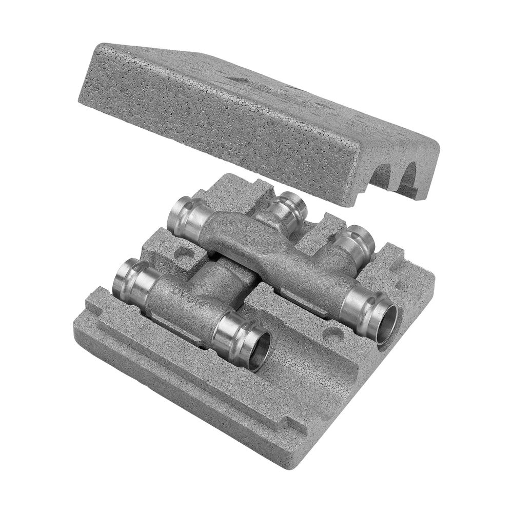 Viega Kreuzungs-T-Stück 2249.3, d. 22mm x15x22, Rotguss... VIEGA-493356 4015211493356 (Abb. 3)