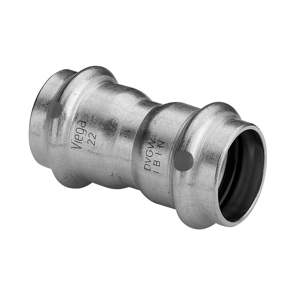 Viega Sanpress Inox Muffe mit SC-Contur 2315, d. 22mm, Edelstahl... VIEGA-436179 4015211436179 (Abb. 3)
