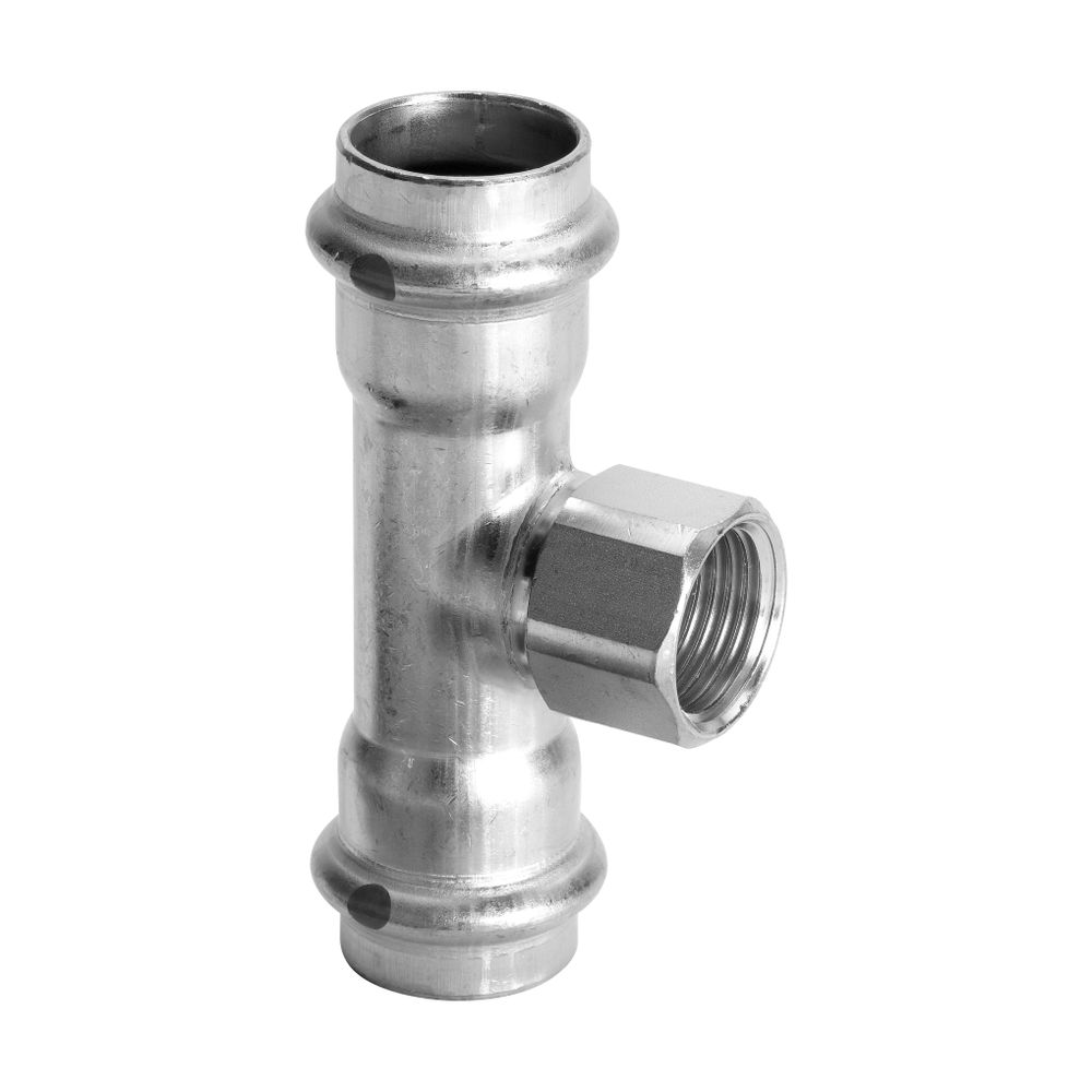 Viega Sanpress Inox LF T-Stück mit SC-Contur 2317.2LF, labs-frei, d. 22mm x Rp 1/2" x d. ... VIEGA-665647 4015211665647 (Abb. 3)