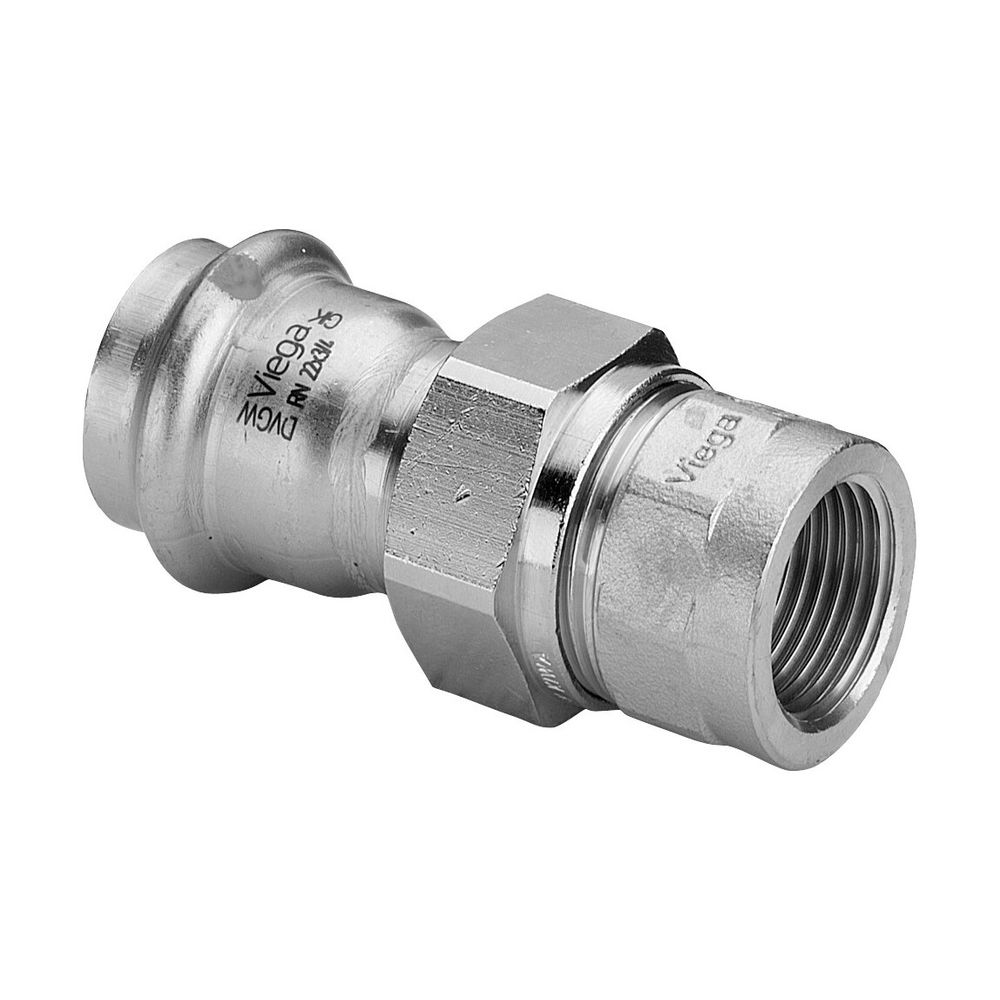 Viega Sanpress Inox Übergangsverschraubung mit SC-Contur 2362, d. 18mm x Rp 1/2", Stahl n... VIEGA-437473 4015211437473 (Abb. 3)