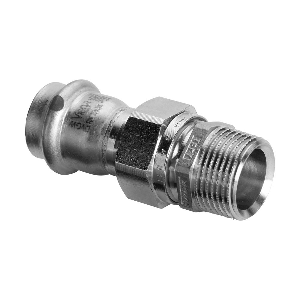 Viega Sanpress Inox LF Übergangsverschraubung mit SC-Contur, 2365LF, labs-frei, d. 42mm x... VIEGA-666644 4015211666644 (Abb. 3)