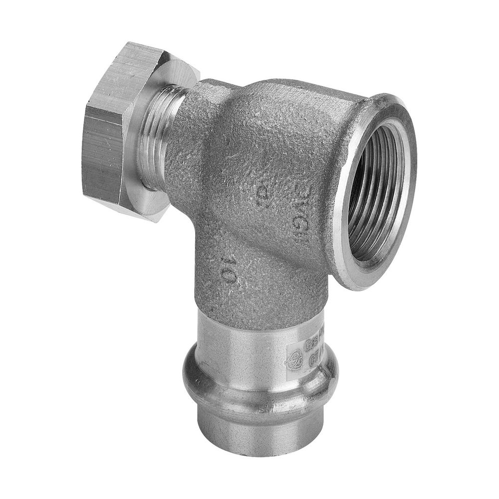 Viega Profipress G Winkel 90 Grad mit SC-Contur 2614.6 für Gas, d. 22mm x Rp 1", Rotguss... VIEGA-473730 4015211473730 (Abb. 3)