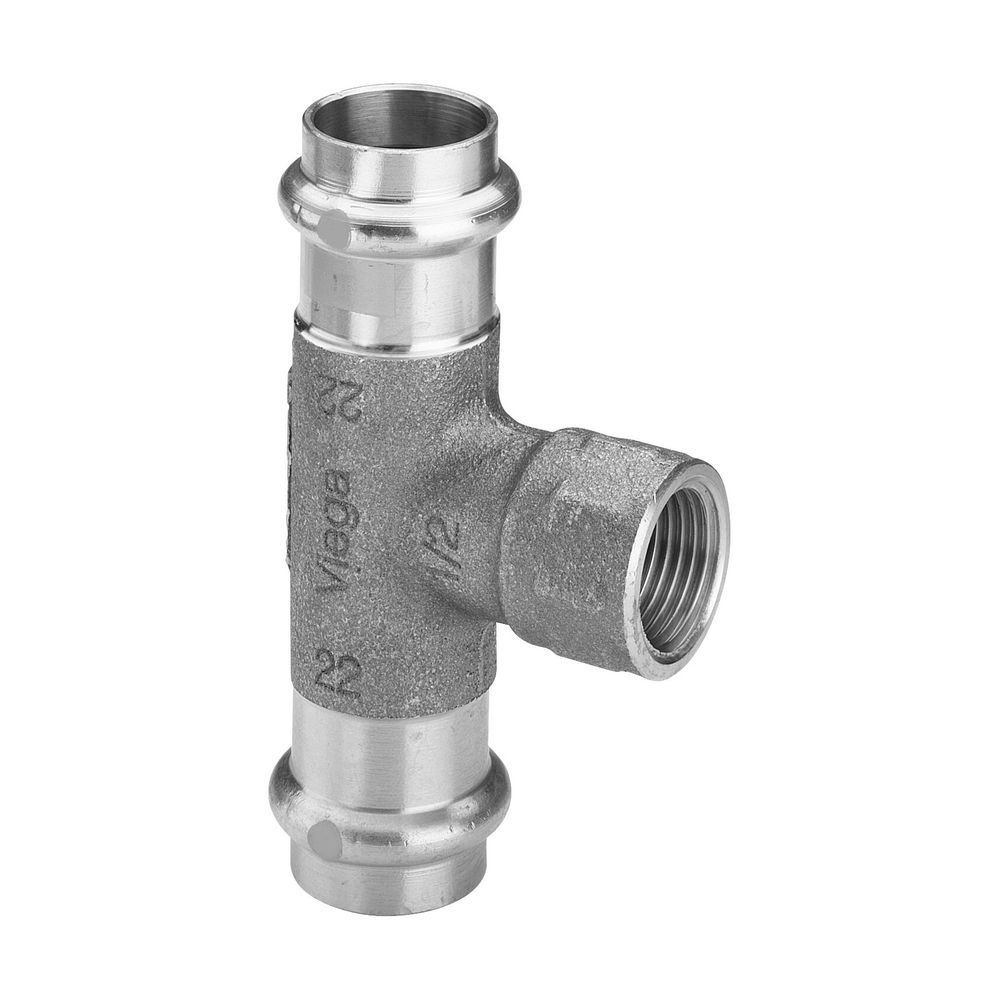 Viega Profipress G T-Stück mit SC-Contur 2617.2 für Gas, d. 42mm x Rp 1" x d. 42mm, Rotgu... VIEGA-361334 4015211361334 (Abb. 3)
