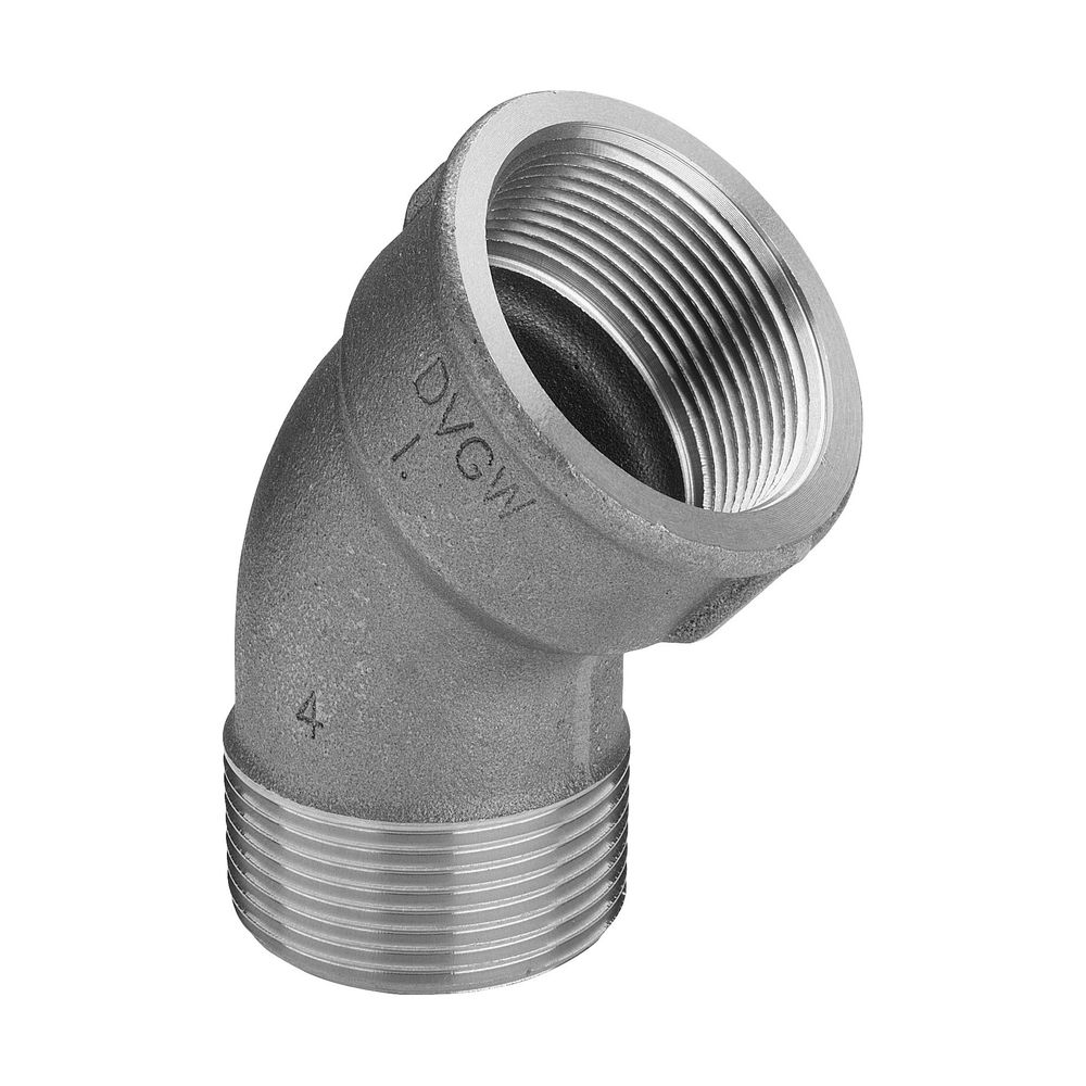 Viega Bogen 45 Grad 3121, R 1" x Rp 1", Rotguss... VIEGA-264161 4015211264161 (Abb. 3)