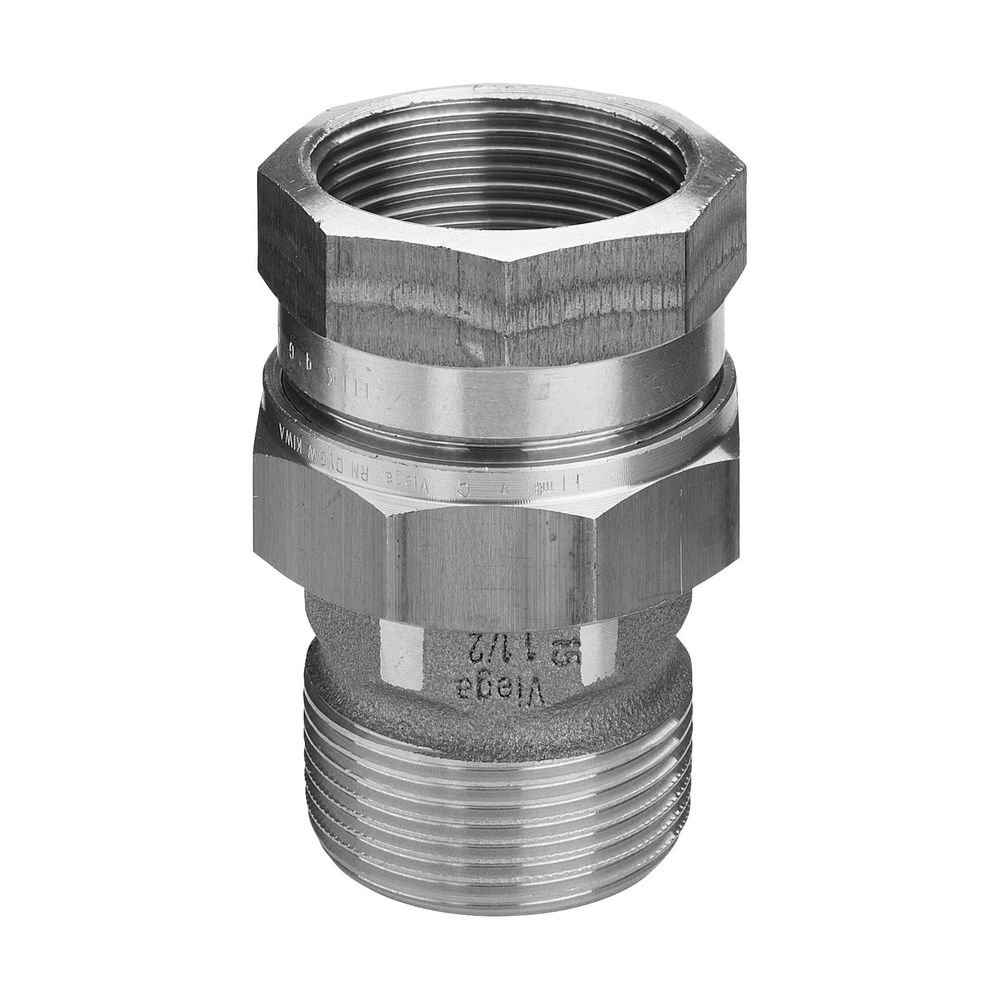 Viega Rohrverschraubung 3331 flachdichtend, R 3/8" x Rp 3/8", Rotguss... VIEGA-282370 4015211282370 (Abb. 4)
