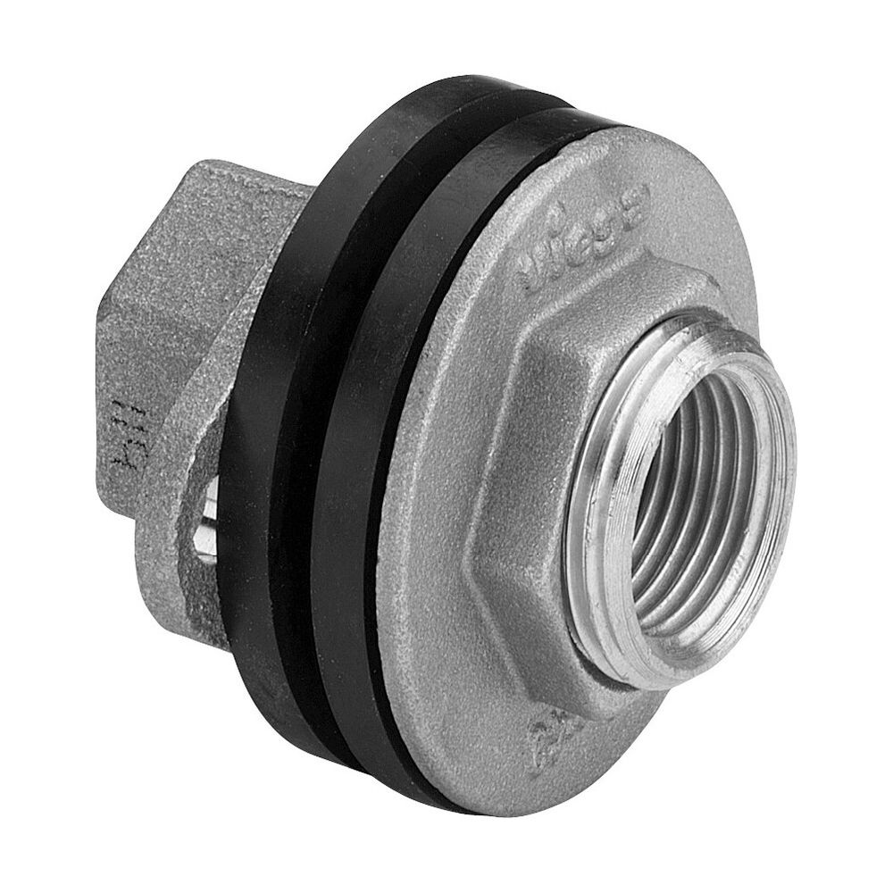 Viega Wanddurchführung 3427, Rp 1/2" x 30mm x Rp 1/2" x G 3/4", Rotguss... VIEGA-333942 4015211333942 (Abb. 4)