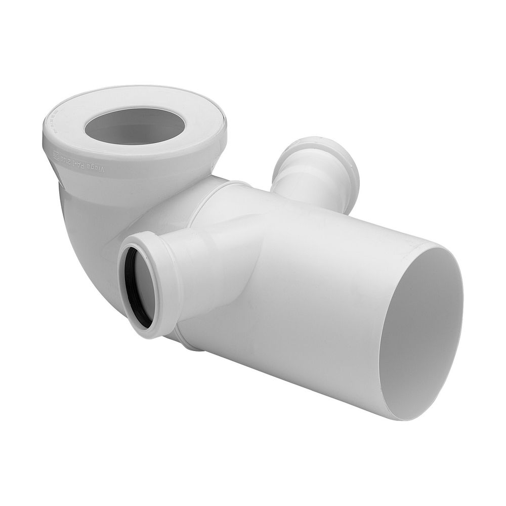 Viega WC-Anschlussbogen 90 Grad 3811.3, DN 100, 2x d. 50mm, Kunststoff, Weiß... VIEGA-191801 4015211191801 (Abb. 5)