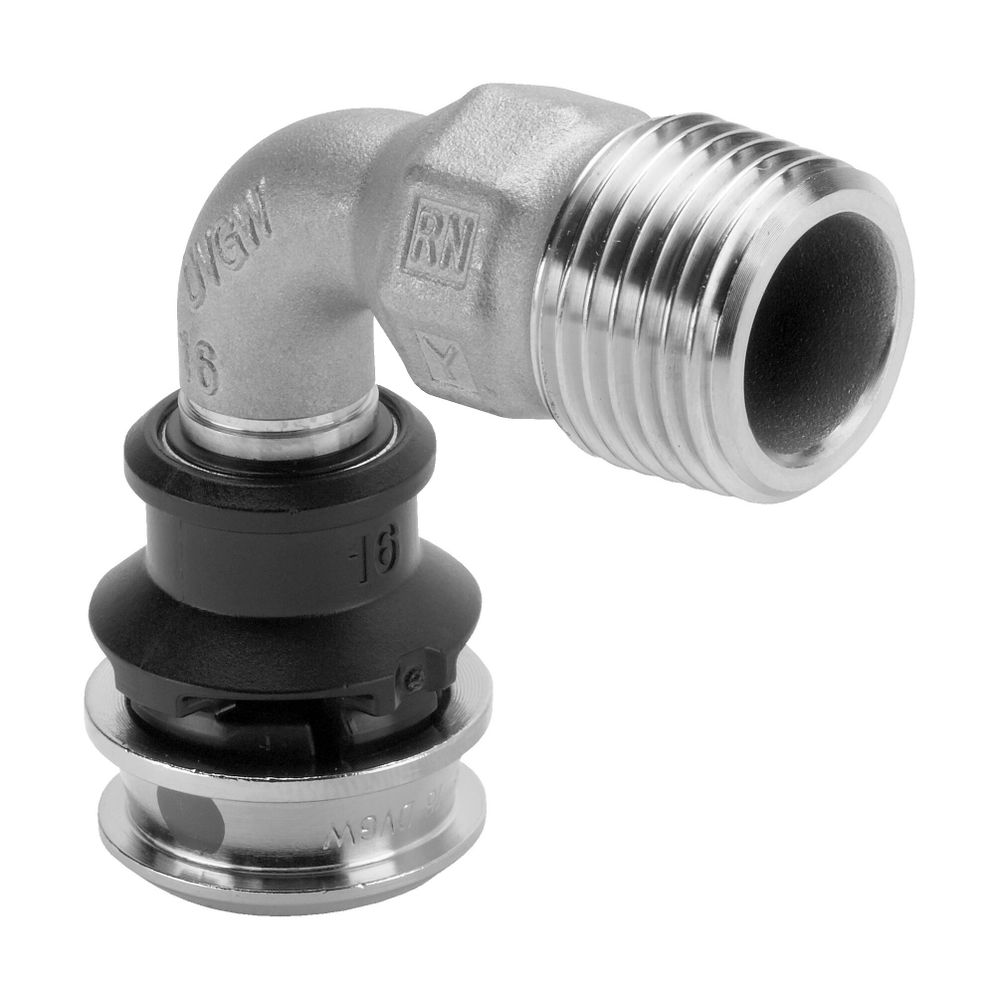 Viega Bogen 90 Grad mit SC Raxinox 4414 in 16mm x R3/4 Stahl nichtrostend... VIEGA-724146 4015211724146 (Abb. 3)