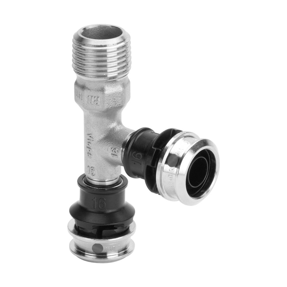 Viega T-Stück mit SC Raxinox 4426.4 in R1/2x16x16mm Stahl nichtrostend... VIEGA-723293 4015211723293 (Abb. 3)