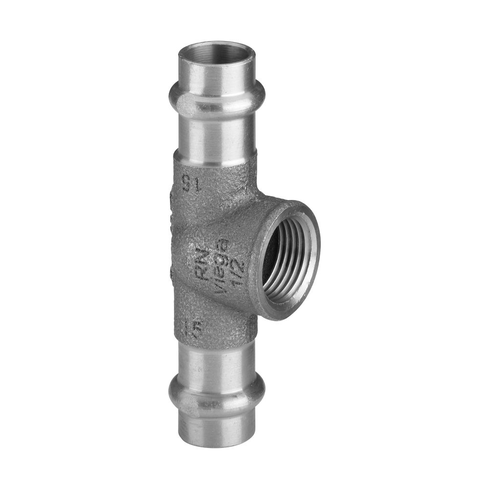 Viega Profipress S T-Stück mit SC-Contur 4517.2, d. 15mm x Rp 1/2" x d. 15mm, Rotguss... VIEGA-628635 4015211628635 (Abb. 3)