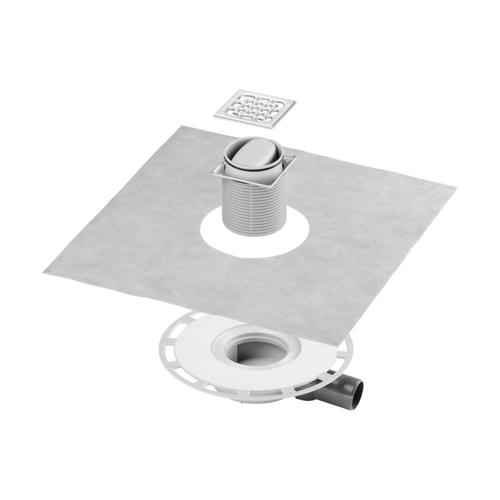Viega Advantix Badablauf 4936.4, DN 50, Aufsatz mit Kunststoff-Rahmen, Kunststoff, Grau... VIEGA-583231 4015211583231 (Abb. 6)