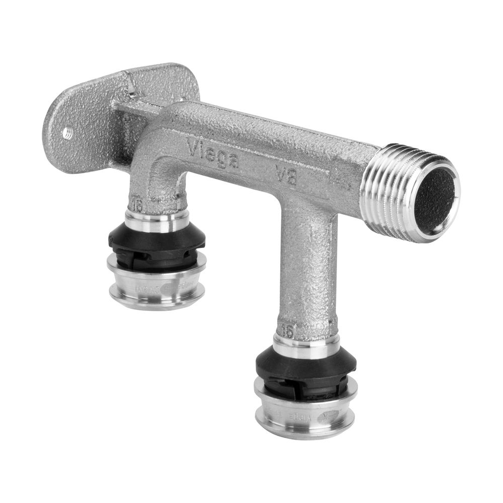 Viega Raxofix Doppelwandscheibe mit SC-Contur 5325.6, d. 25mm x R 1/2"x d. 25mm, Silizium... VIEGA-724436 4015211724436 (Abb. 3)