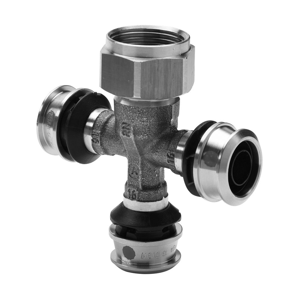 Viega Raxofix Verteiler mit SC-Contur 5326.08, d. 16mm x G 3/4", 3fach, Siliziumbronze... VIEGA-645625 4015211645625 (Abb. 3)