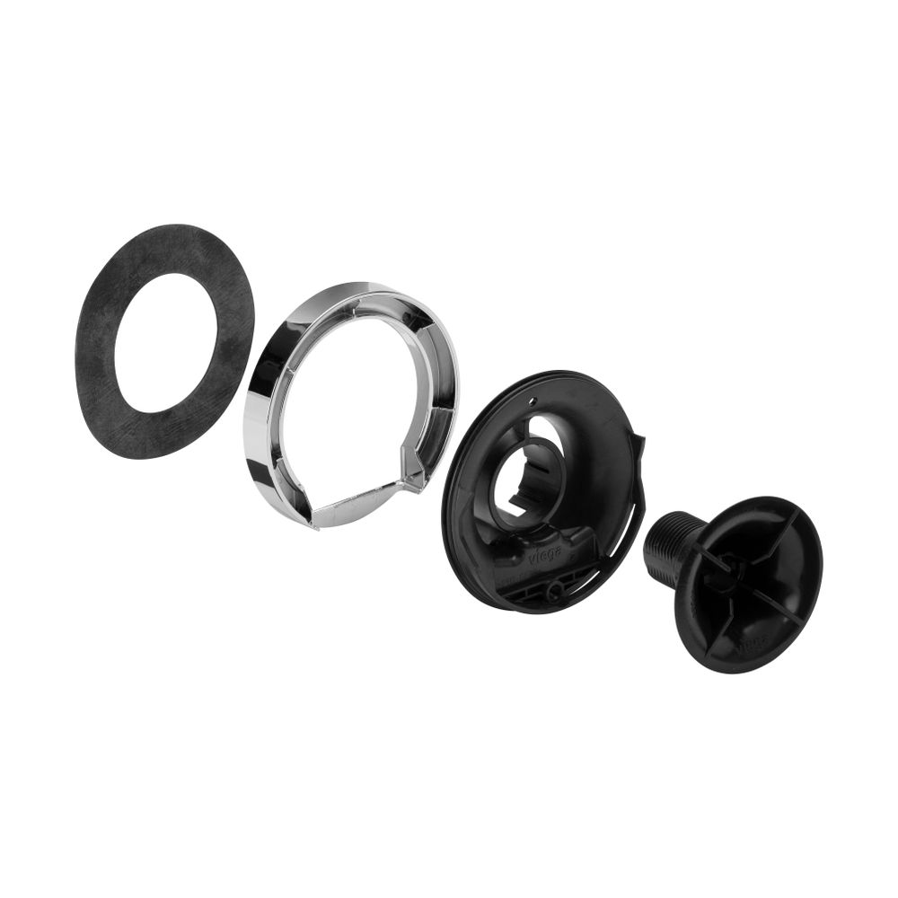 Viega Flansch für Befestigung Überlauf, Multiplex Visign M9, 6171.09, d. 82mm, Kunststoff... VIEGA-734763 4015211734763 (Abb. 3)