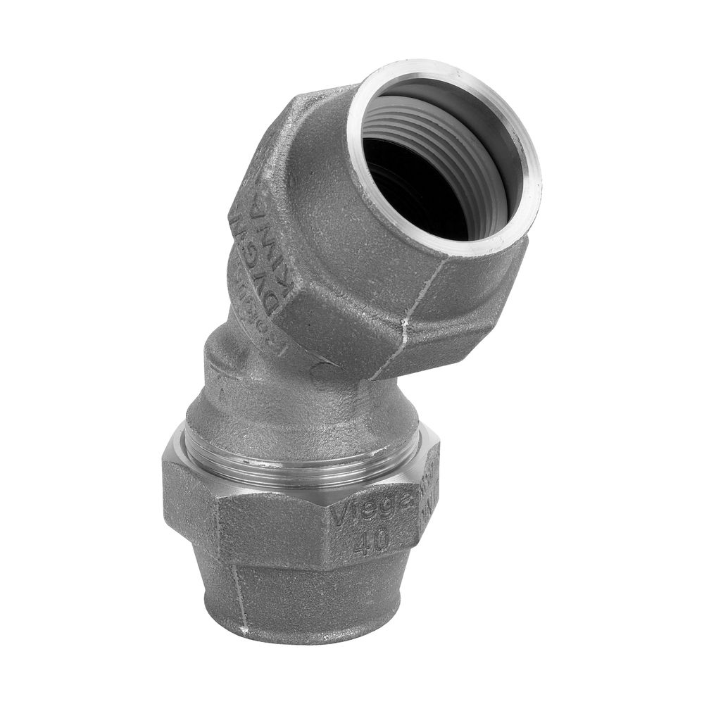 Viega Bogen 45 Grad Maxiplex 9026, d. 50mm, Rotguss... VIEGA-712785 4015211712785 (Abb. 5)