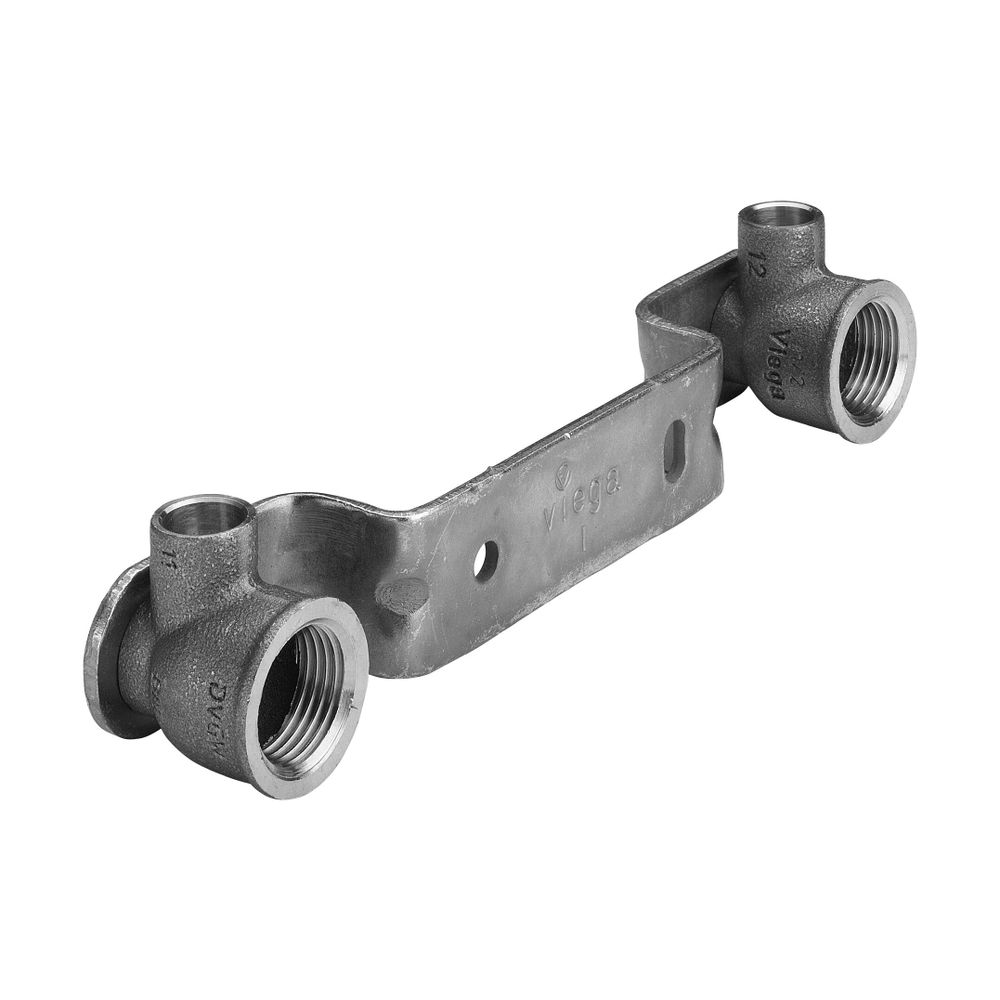 Viega Gemini Montageeinheit, 94476.0, d. 15mm x Rp 1/2" x 150mm, Stahl verzinkt/Rotguss... VIEGA-101091 4015211101091 (Abb. 3)