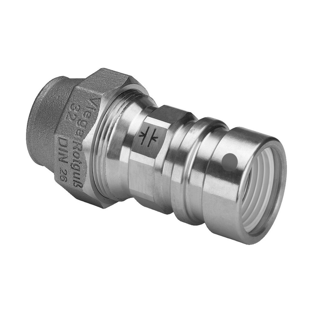 Viega Geopress Übergangsstück mit SC-Contur 9613.4TW, d. 40x40mm, Rotguss... VIEGA-767808 4015211767808 (Abb. 4)