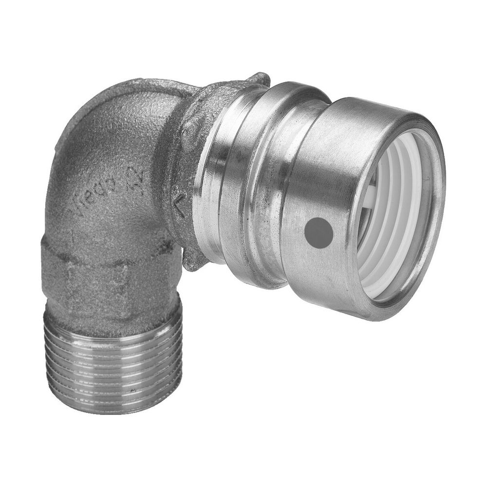 Viega Geopress Übergangsbogen 90 Grad mit SC-Contur 9614TW, d. 40mm x R 1", Rotguss... VIEGA-767877 4015211767877 (Abb. 4)