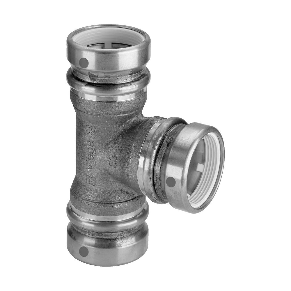 Viega Geopress T-Stück mit SC-Contur 9618TW, 63x32x63mm, Rotguss... VIEGA-767174 4015211767174 (Abb. 4)