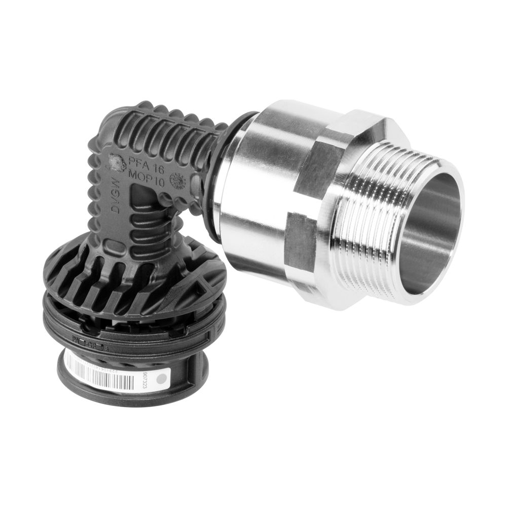 Viega Geopress Anschlussbogen mit SC-Contur K 9720.1TW, 50 x R 1 1/2", Kunststoff... VIEGA-822828 4015211822828 (Abb. 3)