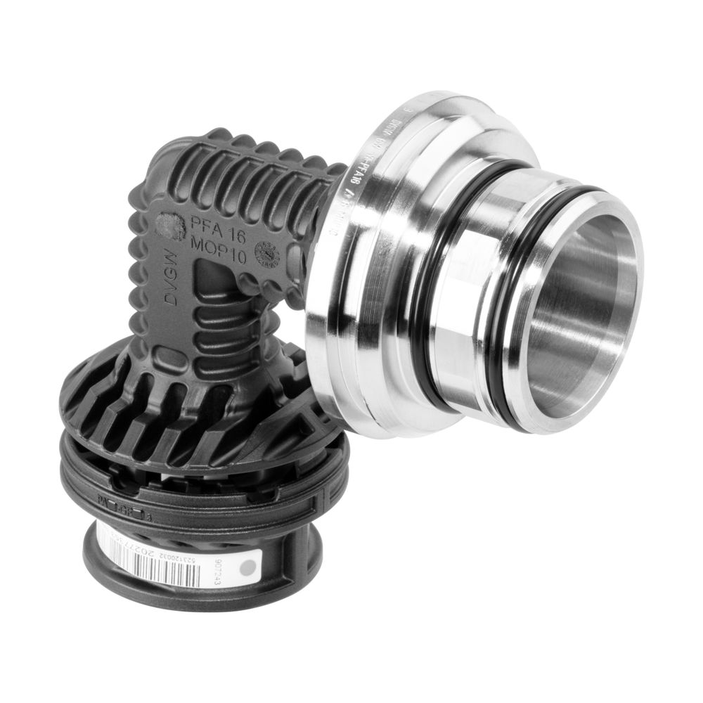 Viega Geopress Anschlussbogen 90 Grad mit SC-Contur 9794TW, d. 63mm, Kunststoff... VIEGA-823191 4015211823191 (Abb. 3)