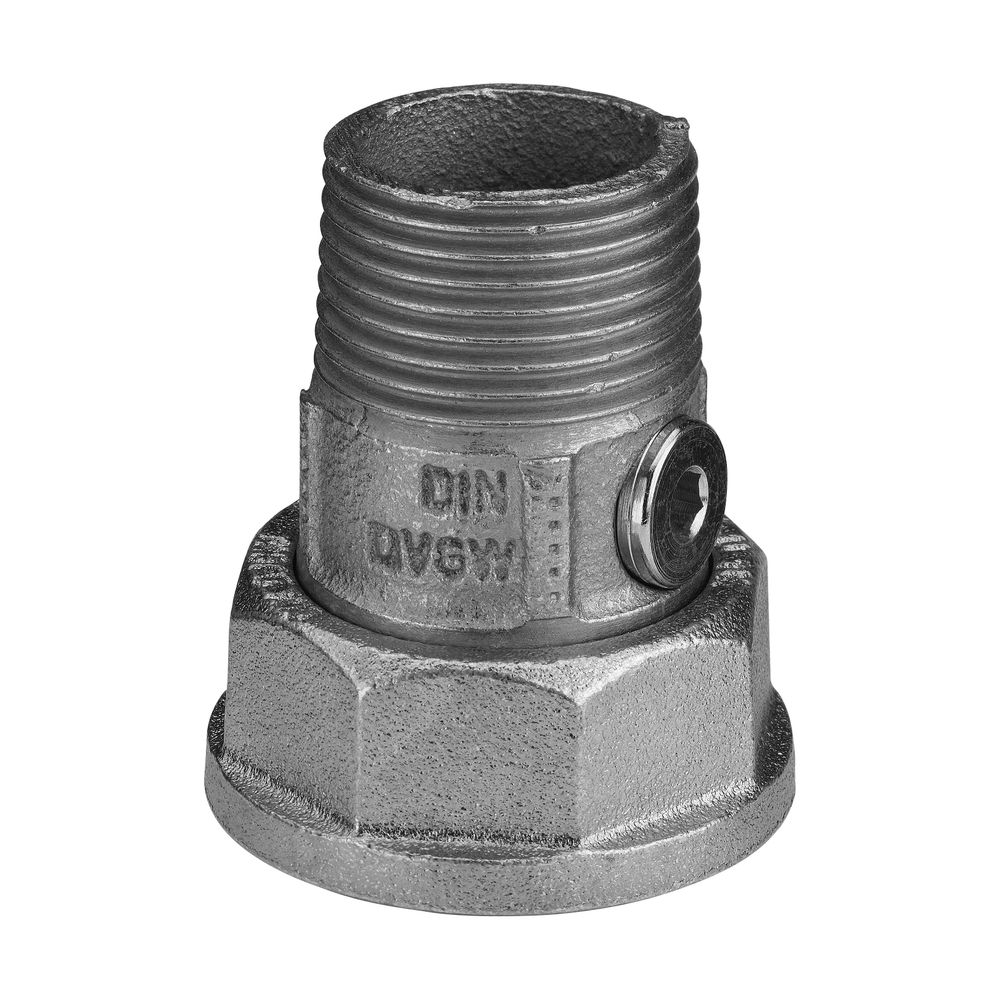Viega Gaszähler-Anschlussverschraubung für Zweistutzengaszähler G2337, R 1", mit Prüfschr... VIEGA-532581 4015211532581 (Abb. 3)