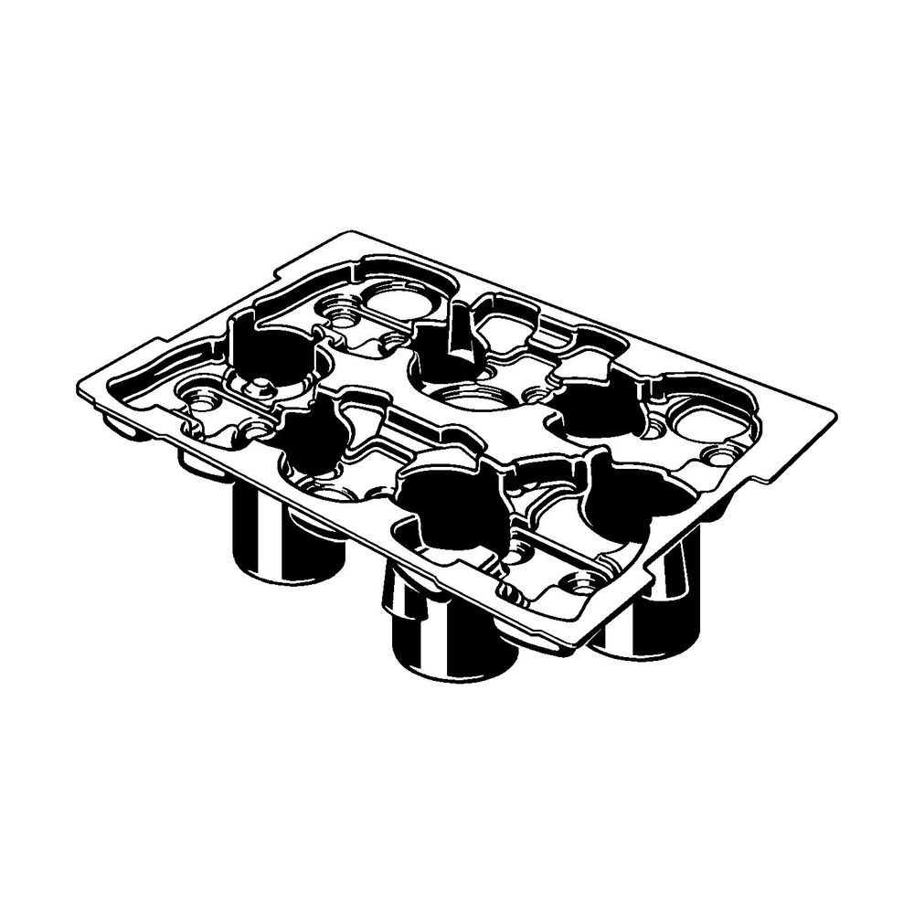 Viega Koffereinsatz 2202.2 für Systemkoffer, 6 Platzhalter für Picco Pressbacken d. 12-40... VIEGA-792213 4015211792213 (Abb. 2)