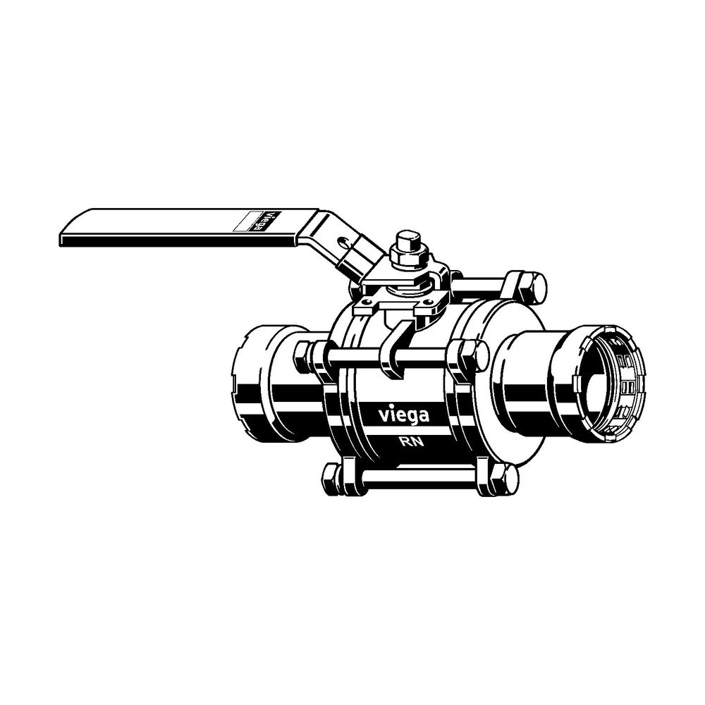 Viega Kugelhahn mit SC Easytop 4375.8 in 1 1/4 Zoll Stahl unlegiert... VIEGA-787653 4015211787653 (Abb. 2)