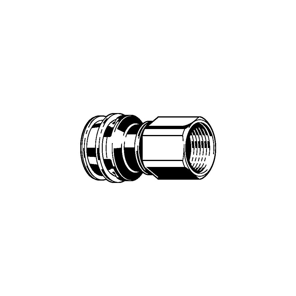 Viega Übergangsstück mit SC Raxinox 4412 in 20mm x Rp3/4 Stahl nichtrostend... VIEGA-724122 4015211724122 (Abb. 2)