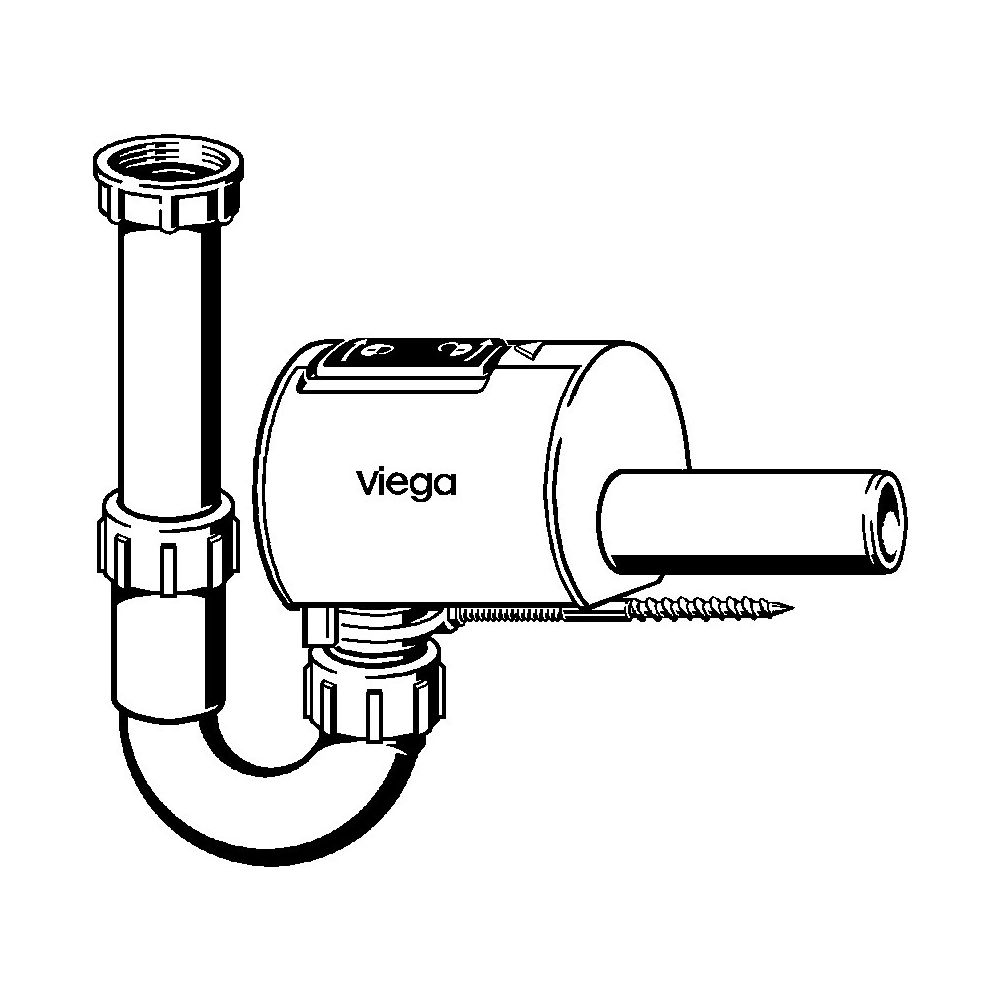 Viega Röhrengeruchverschluss Sperrfix, 4995.1 in G1 1/2 x 50x170mm Kunststoff... VIEGA-607135 4015211607135 (Abb. 2)