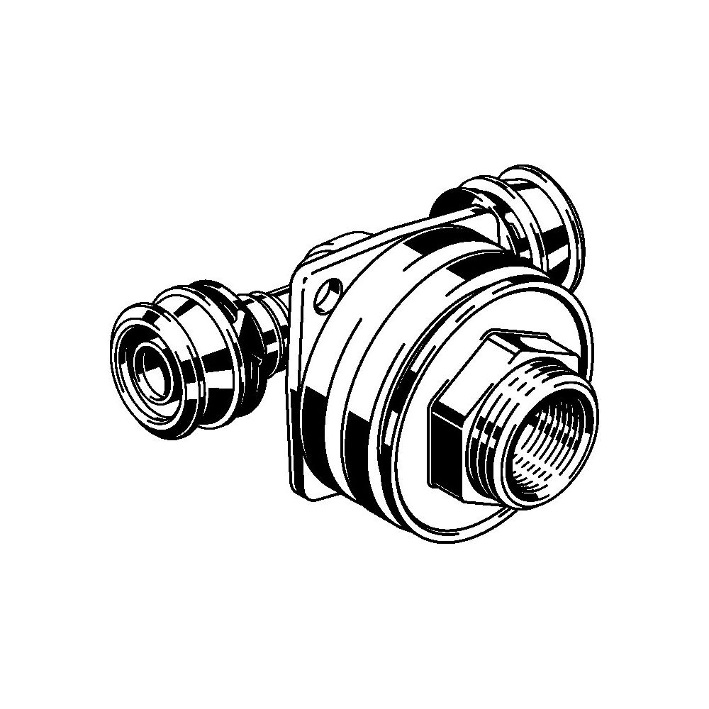 Viega Doppelwanddurchführung SC Raxofix 5332.81 in 16mmxRp1/2xG3/4x25mm Sibr... VIEGA-647735 4015211647735 (Abb. 2)