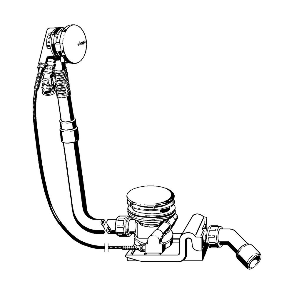 Viega Ab-und Überlauf Rotaplex Trio 6141.60 in 725mmxDN40/50 verchromt... VIEGA-727680 4015211727680 (Abb. 2)