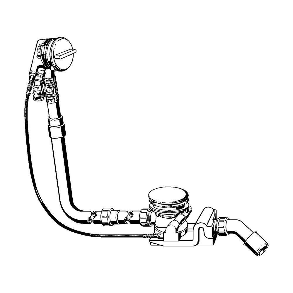 Viega Ab-und Überlauf Rotaplex Trio 6141.71 in 1070mmxDN40/50 verchromt... VIEGA-727673 4015211727673 (Abb. 2)