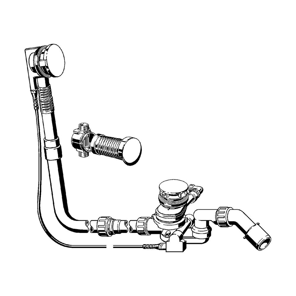 Viega Ab-und Überlauf Multiplex Trio F 6145.6 in 1070mmxDN40/50 verchromt... VIEGA-675479 4015211675479 (Abb. 2)