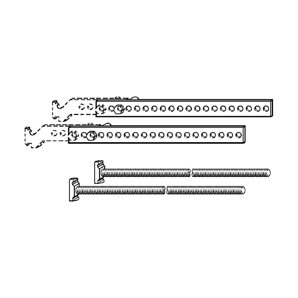 Viega Montageset 8010.5, Länge 210-400mm, Stahl verzinkt... VIEGA-297510 4015211297510 (Abb. 2)