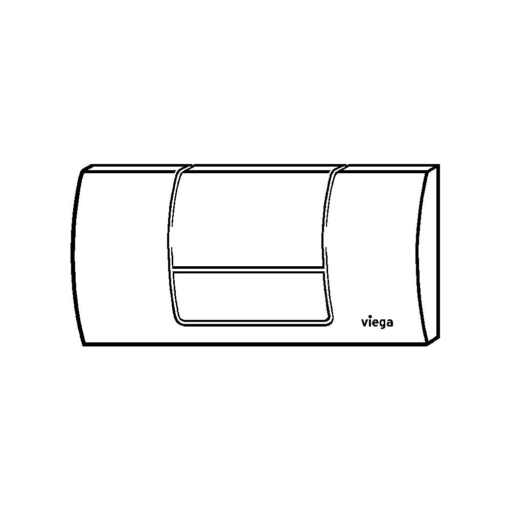 Viega WC-Betätigungsplatte Standard 1, 8180.1, Kunststoff verchromt... VIEGA-449018 4015211449018 (Abb. 4)