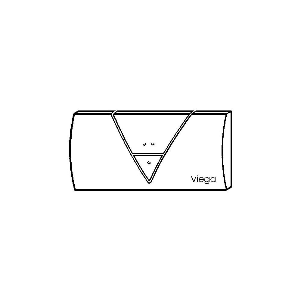 Viega Visign for Life 1 WC-Betätigungsplatte 8310.3, Weiß-Alpin... VIEGA-721886 4015211721886 (Abb. 2)