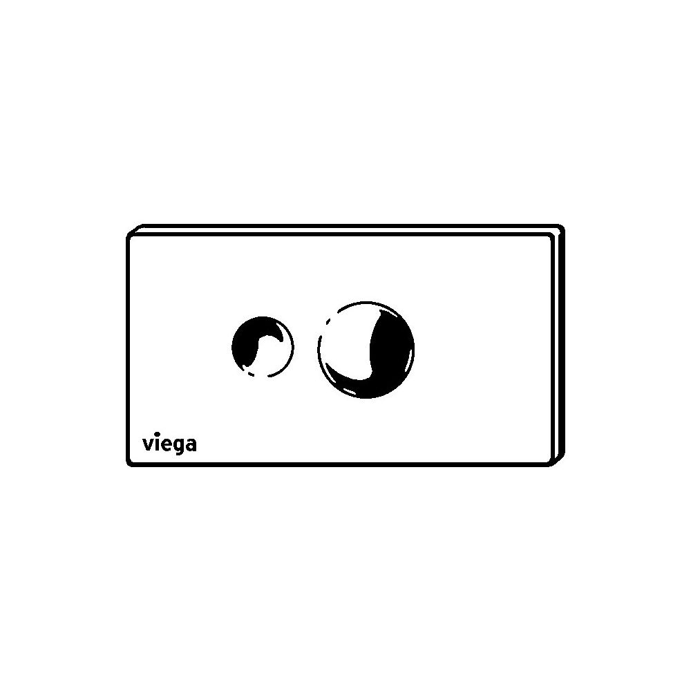 Viega Visign for Style 10 WC-Betätigungsplatte 8315.1, Kunststoff, Weiß-Alpin... VIEGA-596316 4015211596316 (Abb. 4)