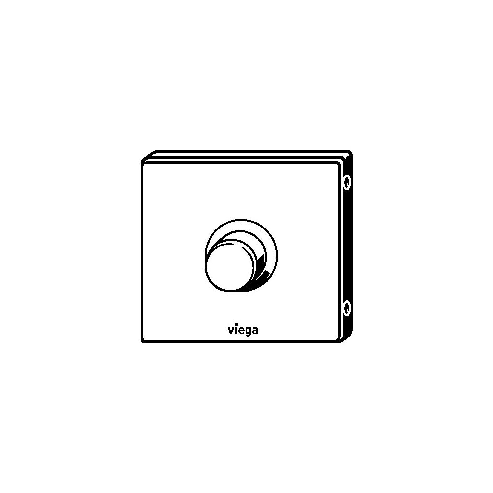 Viega Visign for Public Ausstattungsset 8326.2 für Urinal-Spülsystem, Edelstahl gebürstet... VIEGA-721930 4015211721930 (Abb. 3)