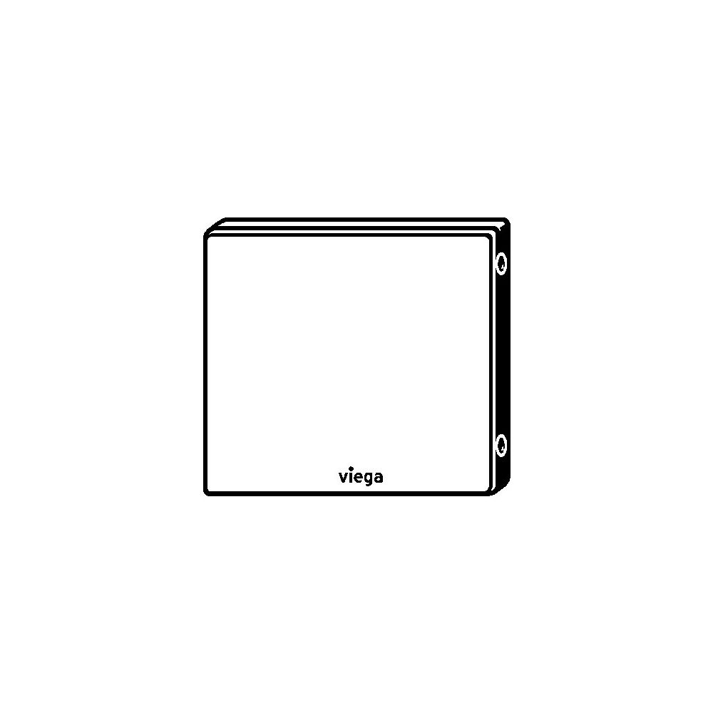 Viega Visign for Public Abdeckplatte 8326.7 für Urinal-Spülsystem, Edelstahl gebürstet... VIEGA-722050 4015211722050 (Abb. 3)