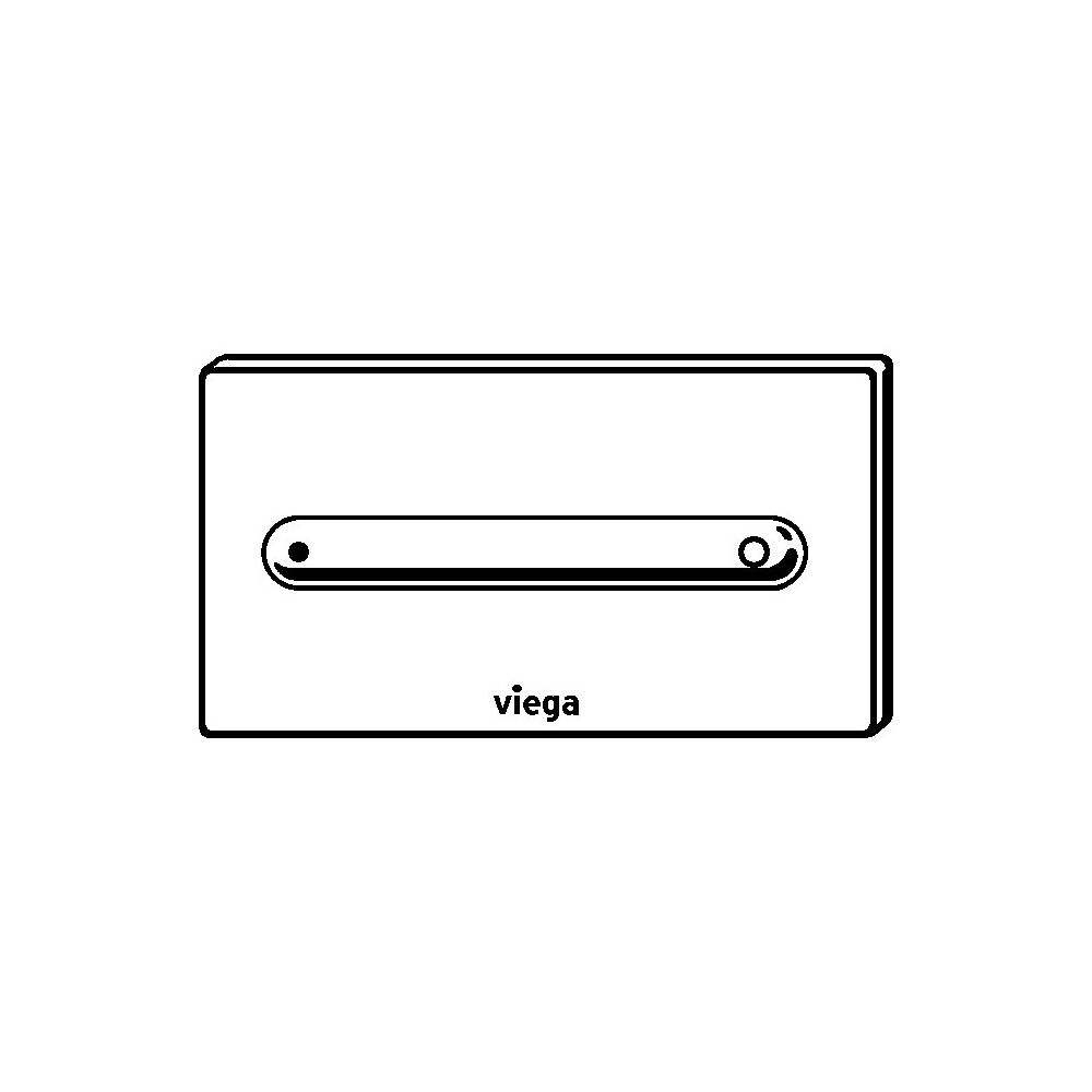 Viega Visign for Style 11 WC-Betätigungsplatte 8331.1, Kunststoff, Weiß-Alpin... VIEGA-597108 4015211597108 (Abb. 3)
