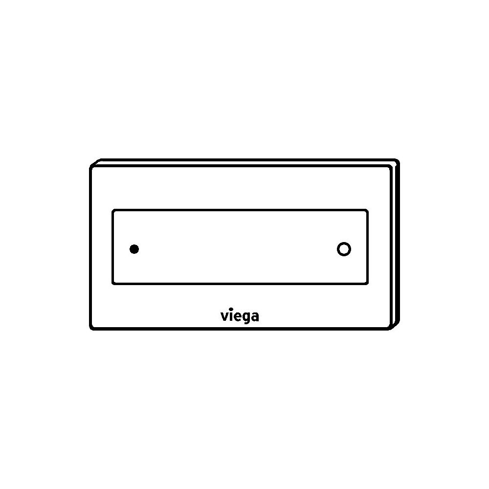 Viega Visign for Style 12 WC-Betätigungsplatte 8332.1, Kunststoff, Edelmatt... VIEGA-597276 4015211597276 (Abb. 4)