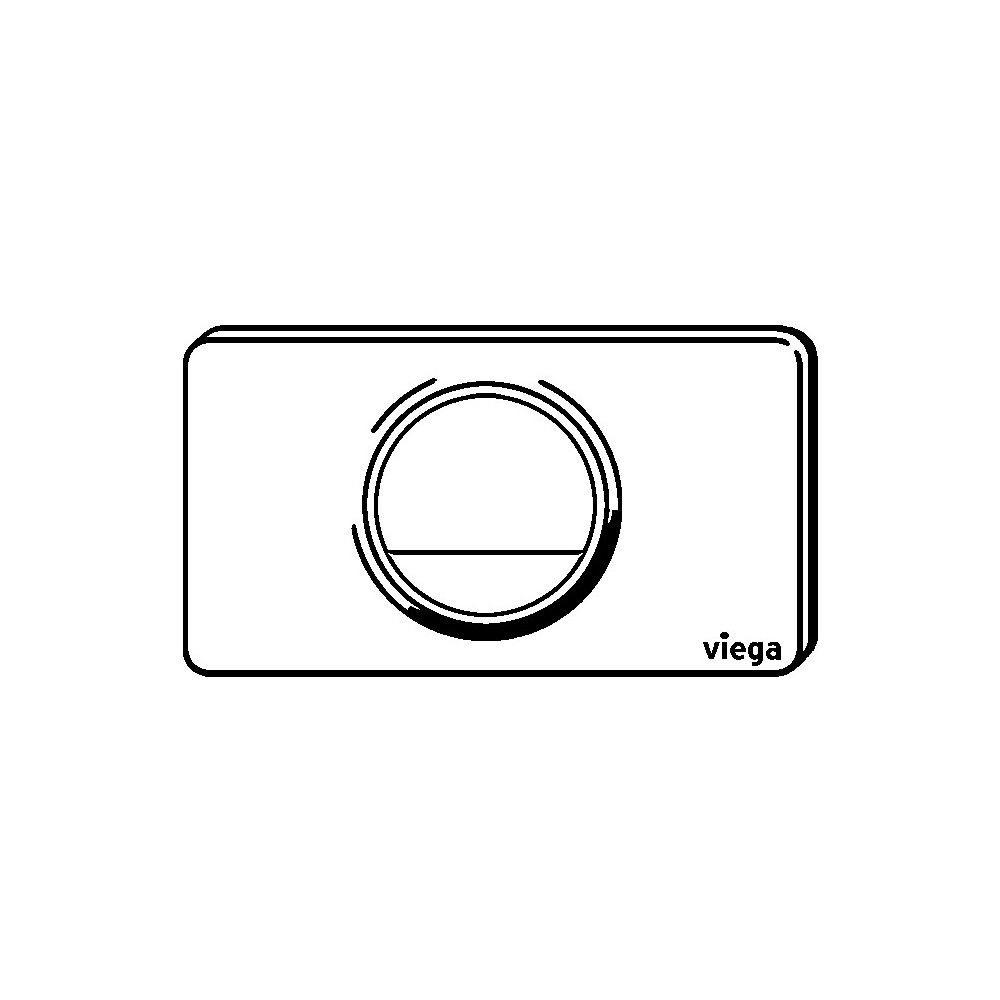 Viega Visign for Style 13 WC-Betätigungsplatte 8333.1, Kunststoff verchromt, Weiß-Alpin... VIEGA-654498 4015211654498 (Abb. 4)