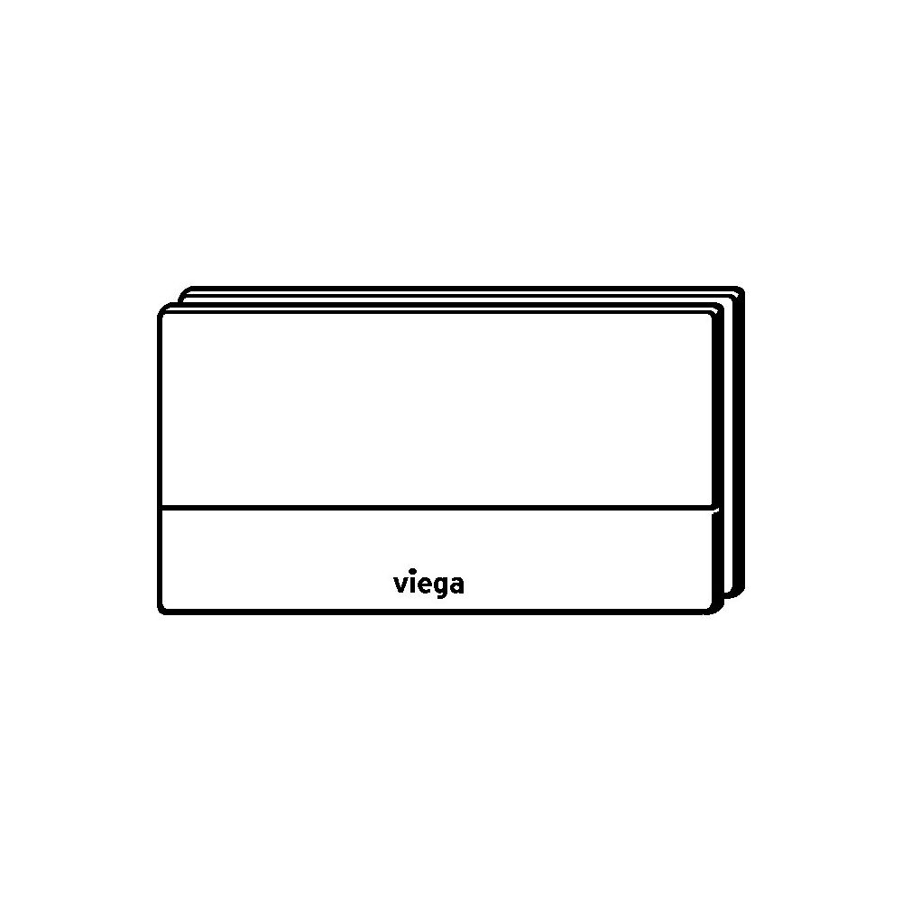 Viega Visign for More 101 WC-Betätigungsplatte 8351.1, Glas, Parasol/Schwarz... VIEGA-597429 4015211597429 (Abb. 3)