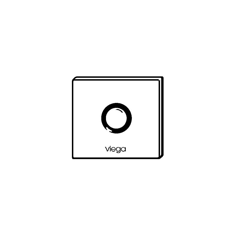 Viega Visign for More Ausstattungsset Metall/Glas 100 8351.65 für Urinal-Spülsystem, 230V... VIEGA-735616 4015211735616 (Abb. 4)