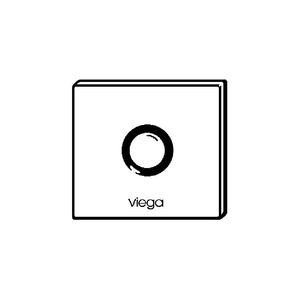 Viega Abdeckplatte 8351.8 in 150x140mm Aluminium verchromt... VIEGA-633233 4015211633233 (Abb. 3)