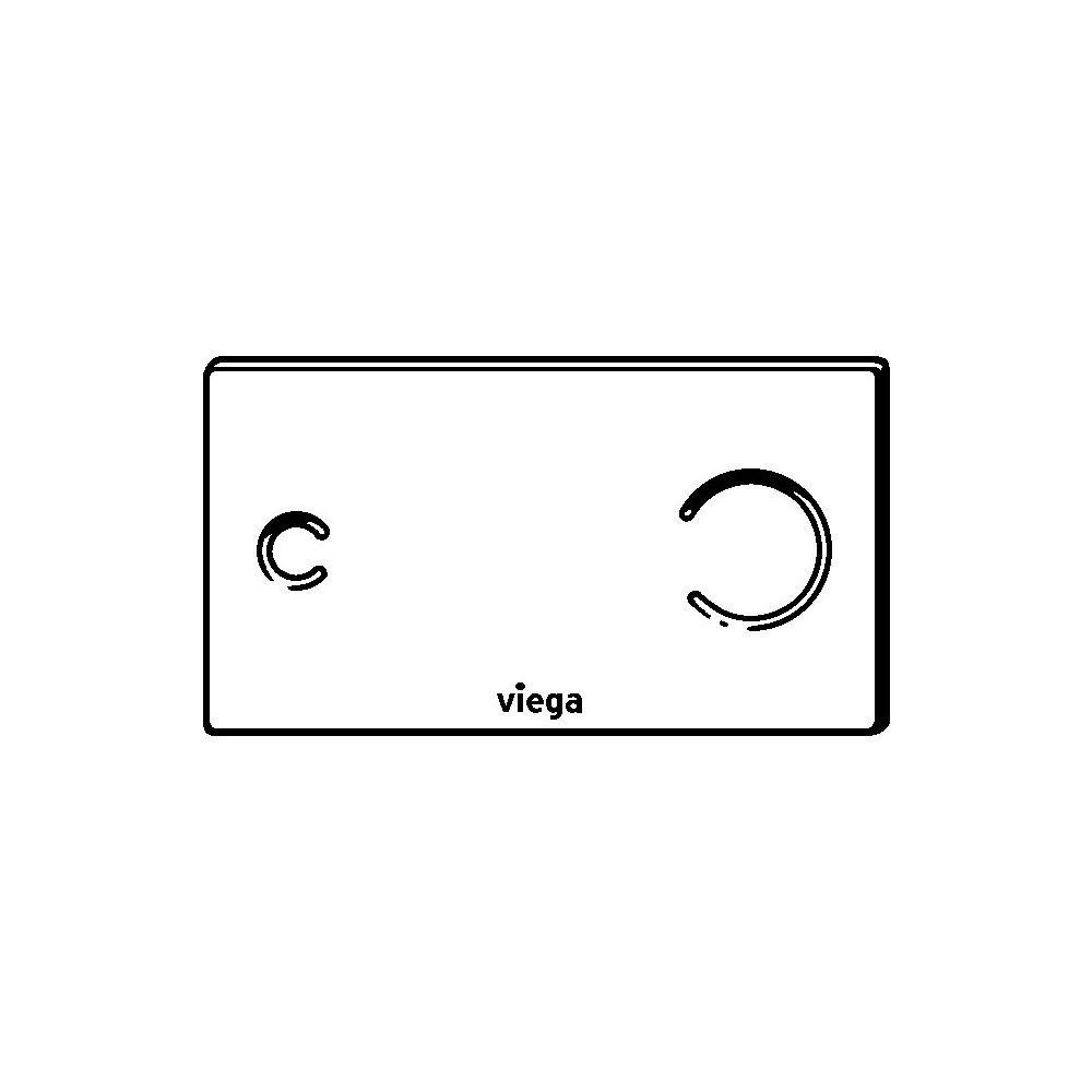 Viega Visign for More 100 sensitive WC-Betätigungsplatte 8352.12, 271 x 140mm, Parsol/Sch... VIEGA-630577 4015211630577 (Abb. 4)