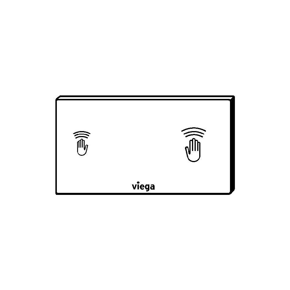Viega WC Betätigungsplatte VisignforCare 8352.21 in Kunststoff weiß-alpin... VIEGA-653828 4015211653828 (Abb. 3)