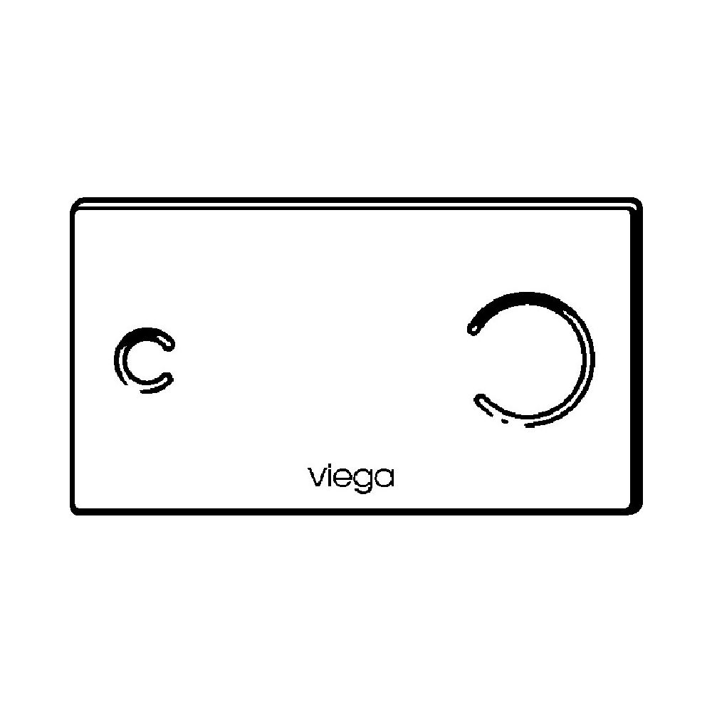 Viega Visign for More 100 WC-Betätigungsplatte 8352.3, Glas, Parsol/Schwarz... VIEGA-632878 4015211632878 (Abb. 3)